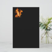 たき火 便箋 (スタンド正面)