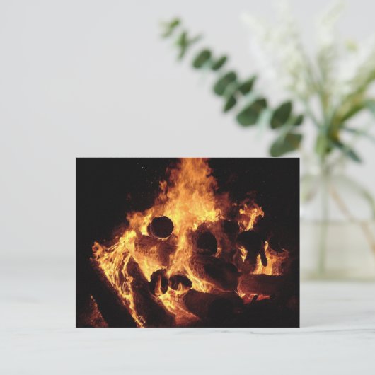 たき火#3 ポストカード (スタンド正面)