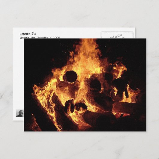 たき火#3 ポストカード (正面/裏面)