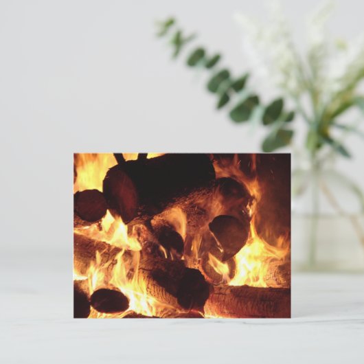 たき火#4 ポストカード (スタンド正面)