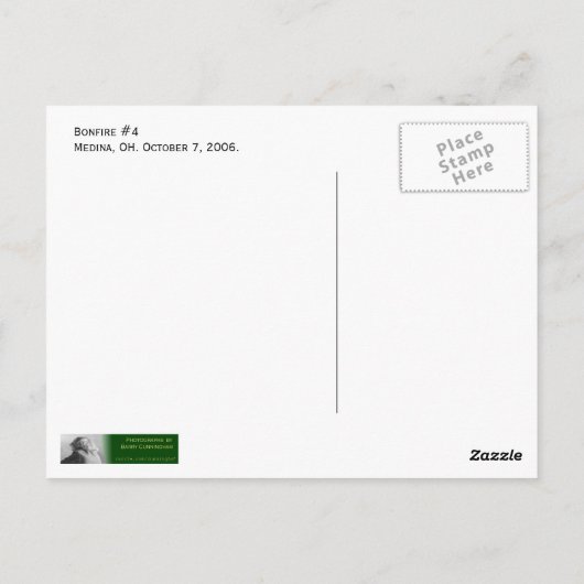 たき火#4 ポストカード (裏面)