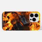 たき火 iPhoneケース (裏面横)