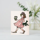 「たくさんあスリップまたは滑ることる....ヴィンテージイラストレーション ポストカード (スタンド正面)