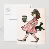 「たくさんあスリップまたは滑ることる....ヴィンテージイラストレーション ポストカード (正面/裏面)