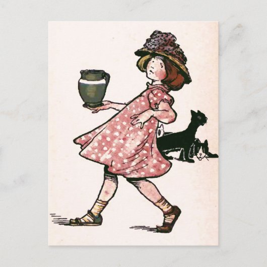 「たくさんあスリップまたは滑ることる....ヴィンテージイラストレーション ポストカード (正面)