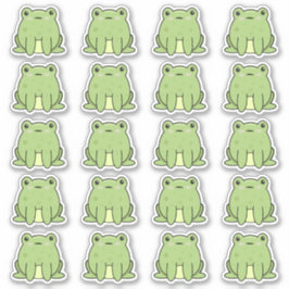 たくさんのかわいいカエル シール