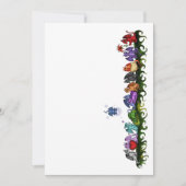 たくさんのかわいいドラゴンの招待 招待状 (正面)