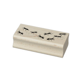 たくさんのアリのゴム印 ラバースタンプ