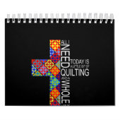 たくさんのイエスとキルティング裁縫 カレンダー (カバー)