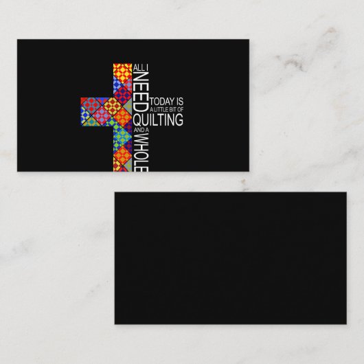 たくさんのイエスとキルティング裁縫 名刺 (正面/裏面)