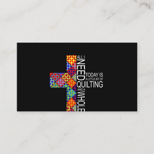 たくさんのイエスとキルティング裁縫 名刺 (正面)