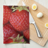 たくさんのイチゴ キッチンタオル (四つ折り)