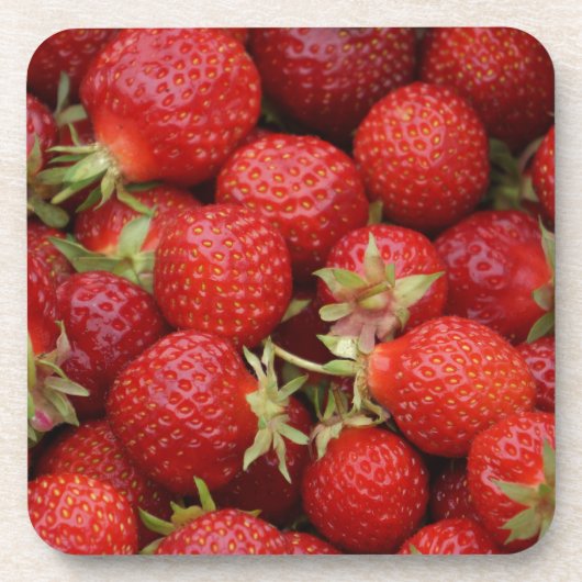 たくさんのイチゴ コースター (正面)