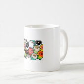 たくさんのインコ コーヒーマグカップ (正面右)