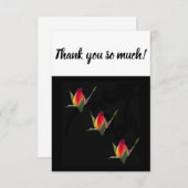 たくさんのカードにバラの芽を サンキューカード (正面/裏面)