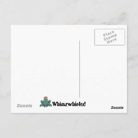 たくさんのカ得エルをキスしなければならない ポストカード (裏面)