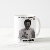 たくさんのコーヒーはすばらしいです! コーヒーマグカップ (正面右)