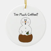 たくさんのコーヒーオーナメント セラミックオーナメント (正面)