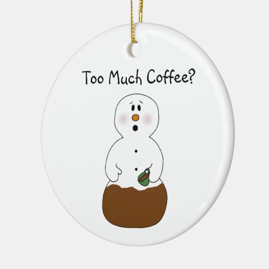 たくさんのコーヒーオーナメント セラミックオーナメント (左)