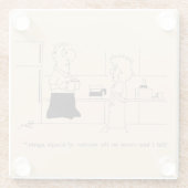 たくさんのコーヒー ガラスコースター (裏面)