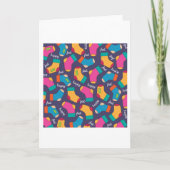 たくさんのソックスのグリーティングカード カード (正面)