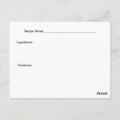 たくさんのチョコレートレシピカード ポストカード (裏面)