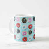 たくさんのドーナツのコーヒー・マグ コーヒーマグカップ (正面左)