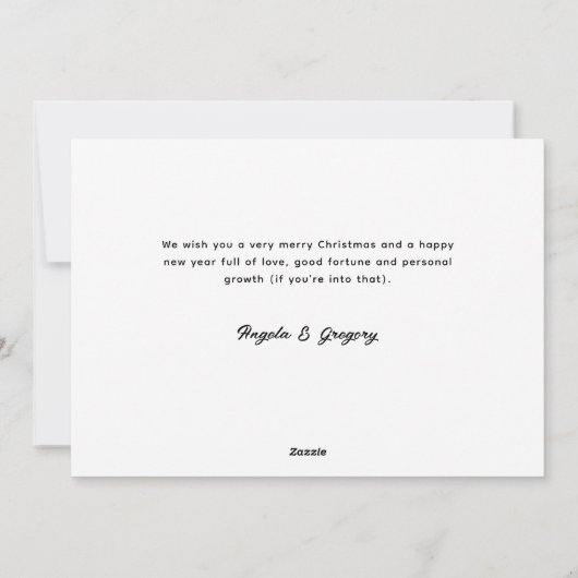 たくさんのハッピーハウリデイズペットおもしろい シーズンカード (裏面)