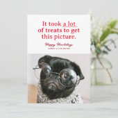 たくさんのハッピーハウリデイズペットおもしろい シーズンカード (スタンド正面)