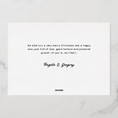 たくさんのハッピーハウリデイズペットおもしろい 箔シーズンカード (裏面)