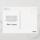 たくさんのハッピーハウリデイズペットおもしろい 箔シーズンポストカード (裏面)