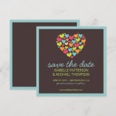 たくさんのハートが愛を救う - Save the Dateのお知らせ セーブザデート (正面/裏面)