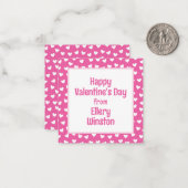 たくさんのハート教室バレンタインデーのカード ノートカード (正面/裏面インサイチュ)