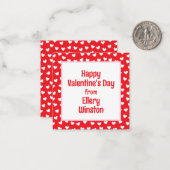 たくさんのハート教室バレンタインデーのカード ノートカード (正面/裏面インサイチュ)