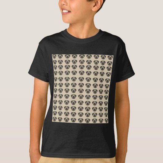 たくさんのパグ Tシャツ (正面)