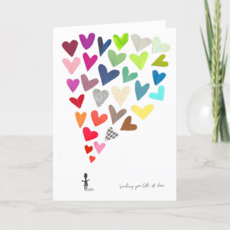 たくさんのラブカードを送る カード