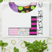 たくさんのラブキッチンタオル キッチンタオル (折り畳み)