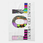 たくさんのラブキッチンタオル キッチンタオル (縦)