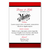 たくさんのラブゾウのライトメニュー+ テーブルナンバー (裏面)