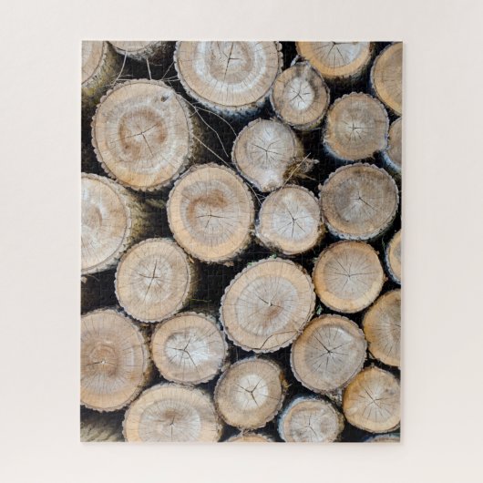 たくさんのログ ジグソーパズル (縦)