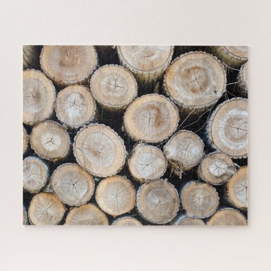 たくさんのログ ジグソーパズル (横)