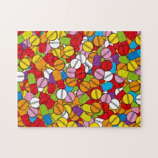 たくさんの丸薬 ジグソーパズル (横)