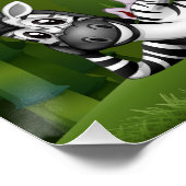 たくさんの可愛い動物の竹林 ポスター (コーナー)