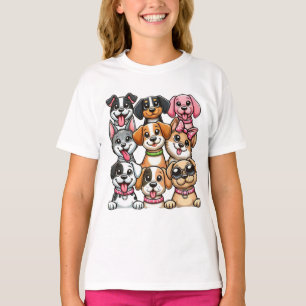 たくさんの子犬 Tシャツ