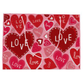 たくさんの愛とハート ラージペーパーバッグ (裏面)