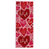 たくさんの愛とハート ワインギフトバッグ (正面)