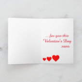 たくさんの愛のバレンタインデイカード シーズンカード (内部)