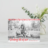 たくさんの愛を送る,家族の写真バレンタインデー カード (スタンド正面)