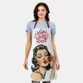 たくさんの愛情を加える エプロン (着用した状態)