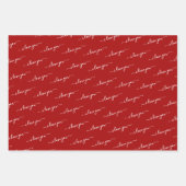 たくさんの愛金ゴールドモダンのハート ラッピングペーパーシート (正面2)